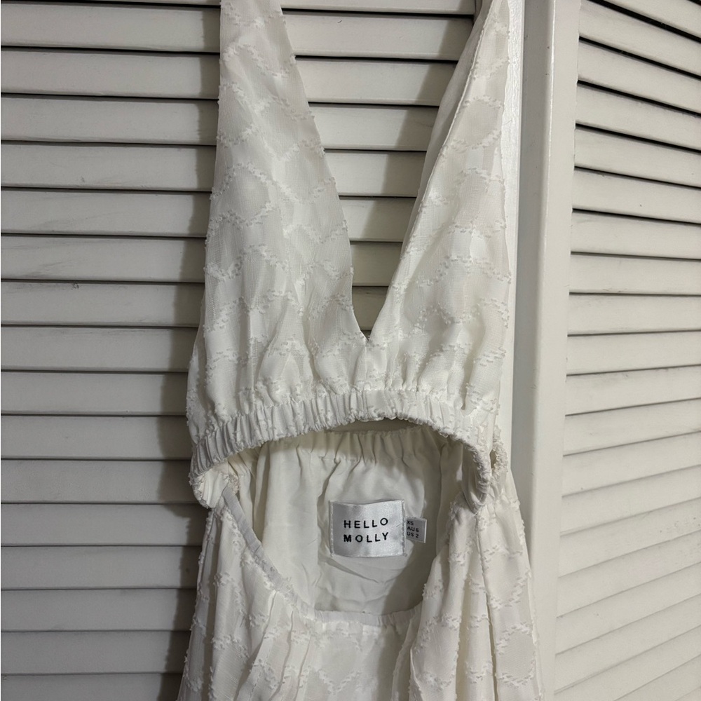 HELLO MOLLY PALM COVE MAXI DRESS WHITE - Picture 4 of 7